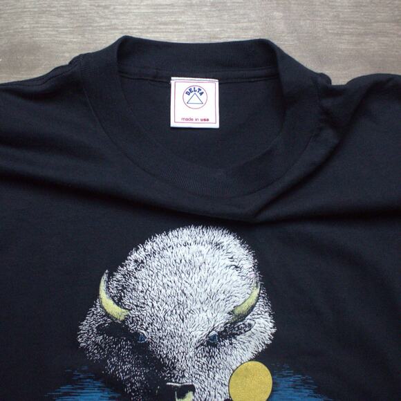 Vintage Badlands Park T-Shirt Black South Dakota Tourist Single Stitch XL - Picture 4 of 6